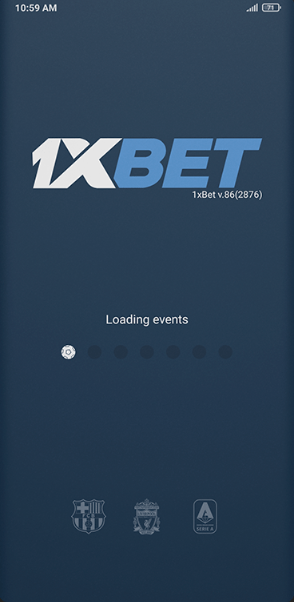 screenshots of 1xbet mobile application 1