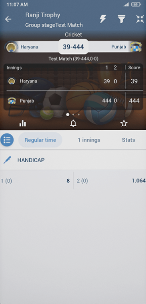 screenshots of 1xbet mobile application 4