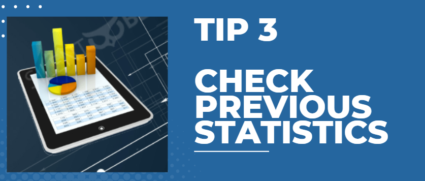 Check previous statistics Check previous statistics